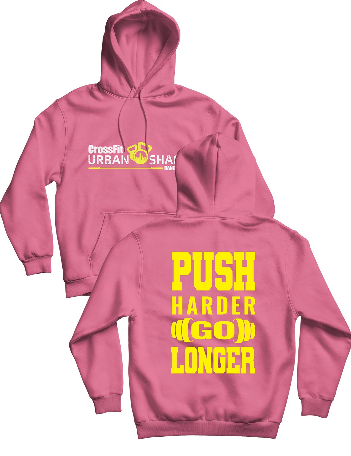 Unisex Hoodie 240g - Push Harder Go Longer - Urban Shack - AMRAP INDUSTRIES