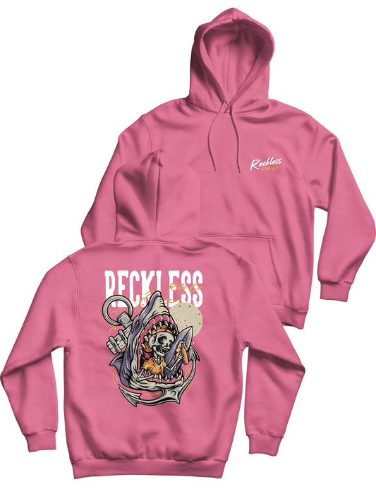 Unisex Hoodie 240g - Shark Dive - Reckless Ride Co - AMRAP INDUSTRIES