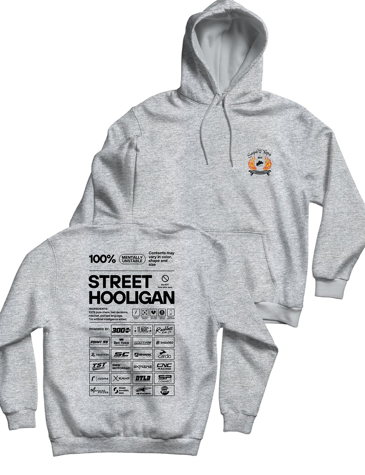 Unisex Hoodie 240g - Street Hooligan - Sapa Yopa - AMRAP INDUSTRIES