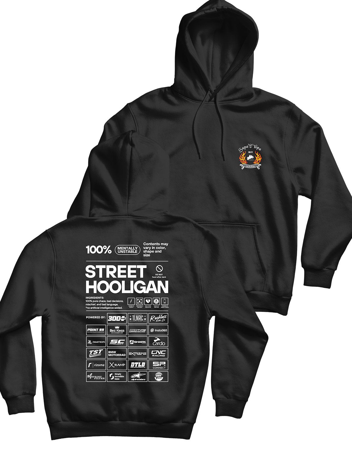 Unisex Hoodie 240g - Street Hooligan - Sapa Yopa - AMRAP INDUSTRIES