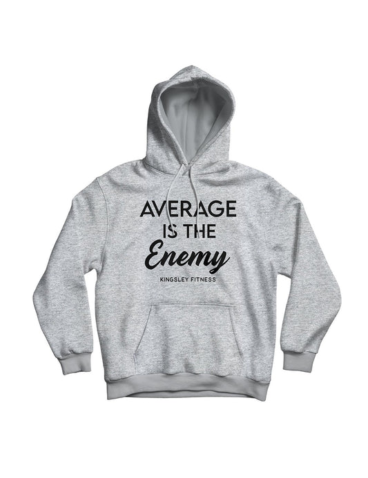 Unisex Hoodie 280g - Average is the Enemy - Kingsley Fitness - AMRAP INDUSTRIES