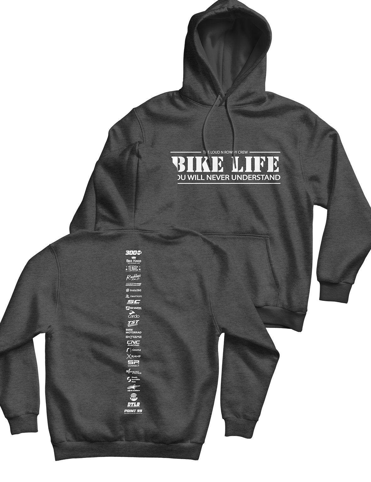 Unisex Hoodie 280g - Backbone - Bike Life - AMRAP INDUSTRIES