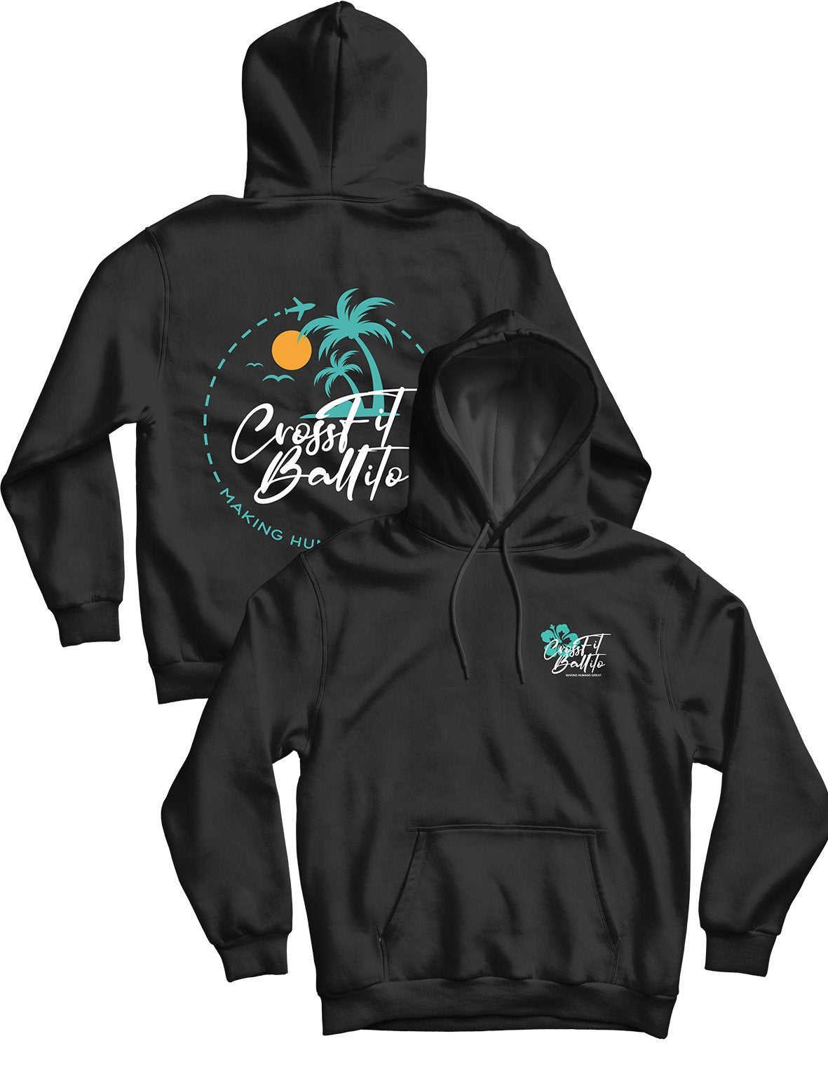 Unisex Hoodie 280g - Beach Vibes - CrossFit Ballito - AMRAP INDUSTRIES