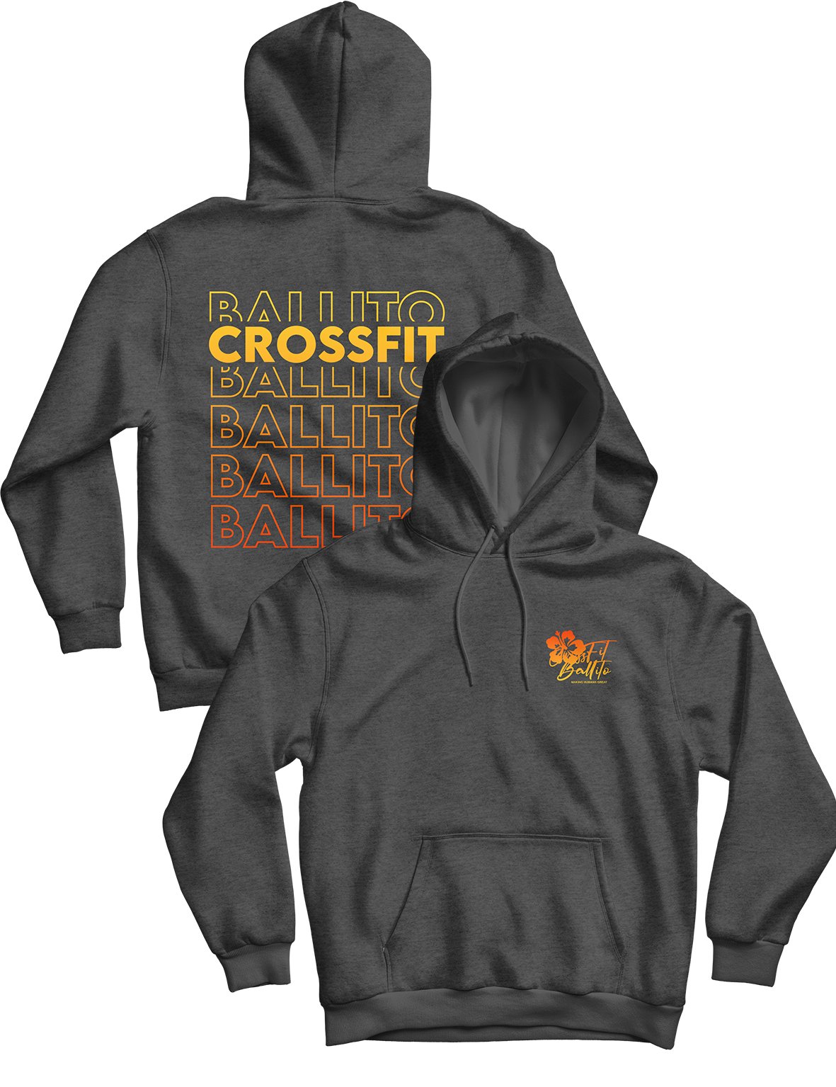 Unisex Hoodie 280g - Outlined - CrossFit Ballito - AMRAP INDUSTRIES