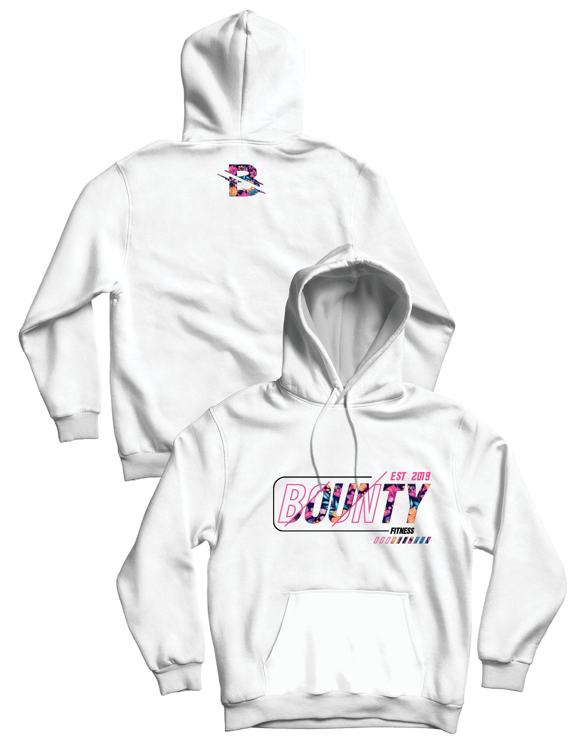 Unisex Hoodie 280g - Pink Flowers - Bounty Fitness - AMRAP INDUSTRIES