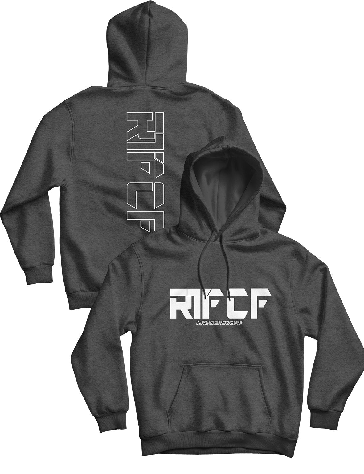 Unisex Hoodie Black 280g - Outlined - RTF Krugersdorp - AMRAP INDUSTRIES