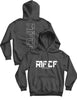 Unisex Hoodie Black 280g - Outlined - RTF Krugersdorp - AMRAP INDUSTRIES