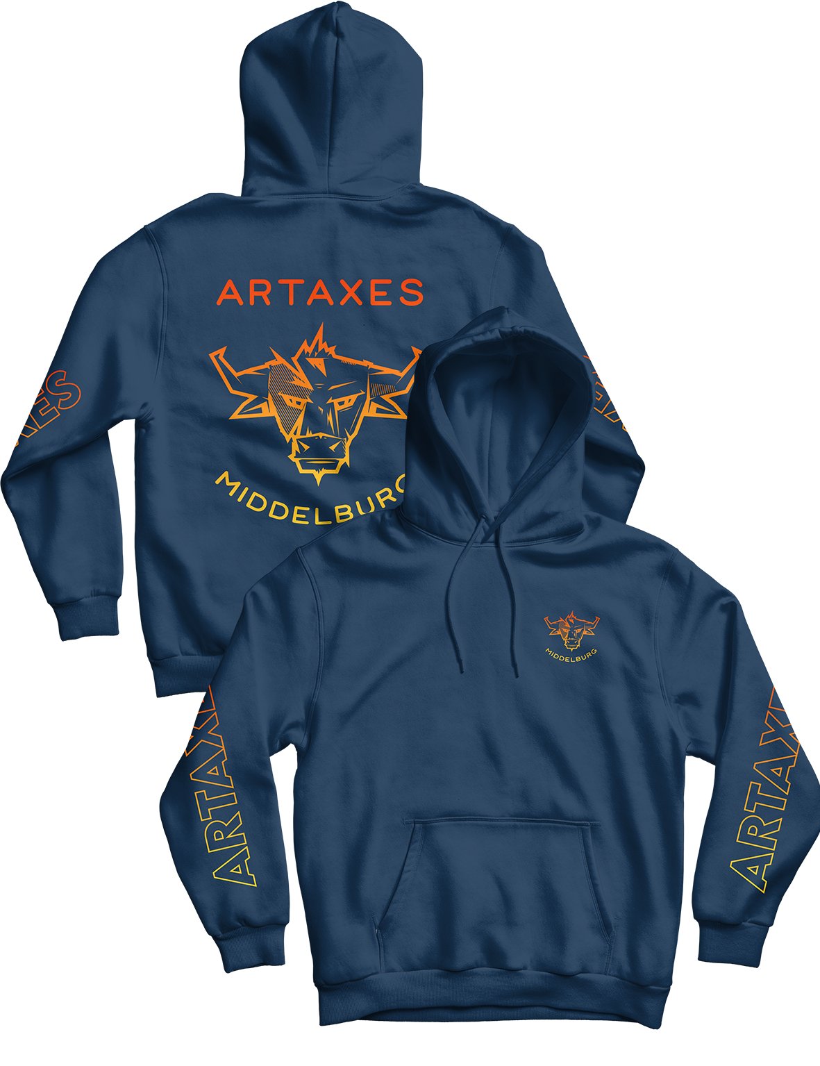 Unisex Hoodie Navy 240g - Flagship - Artaxes - AMRAP INDUSTRIES