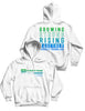 Unisex White Hoodie 280g - Custom Name - CrossFit Rising Oak - AMRAP INDUSTRIES