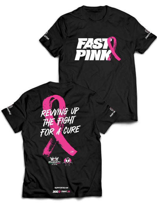 Universal Black Premium Tee - Revving it Up - Fast & Pink - AMRAP INDUSTRIES