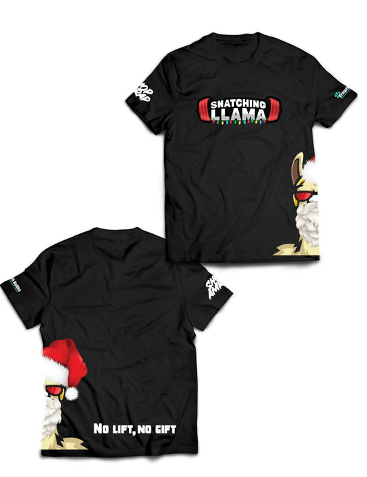 Universal Black Premium Tee - Snatching Santa - Snatching Llama - AMRAP INDUSTRIES