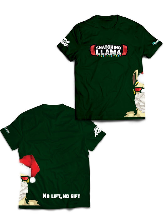 Universal Bottle Premium Tee - Snatching Santa - Snatching Llama - AMRAP INDUSTRIES