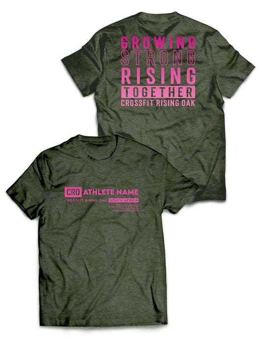 Universal Military Melange Premium Tee - Flagship - CrossFit Rising Oak - AMRAP INDUSTRIES