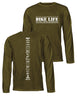 Universal Premium Long Sleeve Tee - Backbone - Bike Life - AMRAP INDUSTRIES