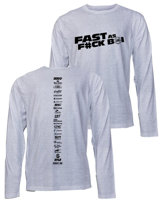 Universal Premium Long Sleeve Tee - Backbone - Fast as F#ck Boi! - AMRAP INDUSTRIES