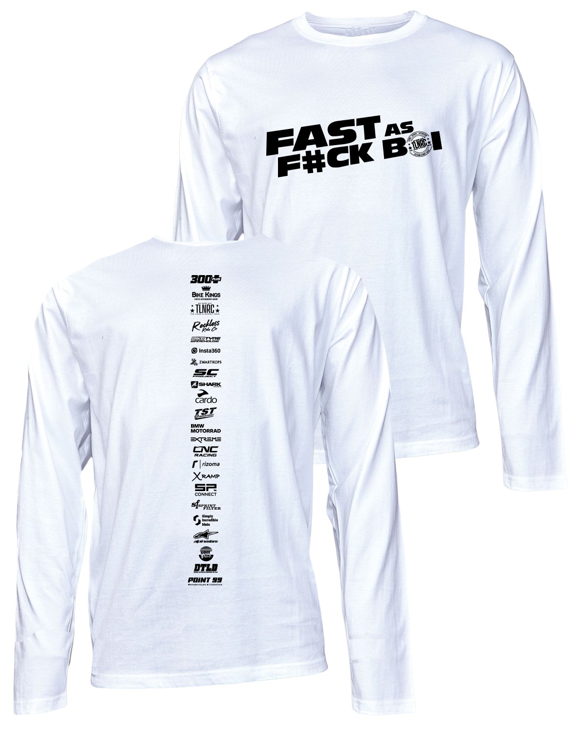 Universal Premium Long Sleeve Tee - Backbone - Fast as F#ck Boi! - AMRAP INDUSTRIES