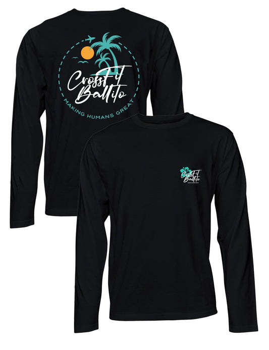 Universal Premium Long Sleeve Tee -Beach Vibes - CrossFit Ballito - AMRAP INDUSTRIES