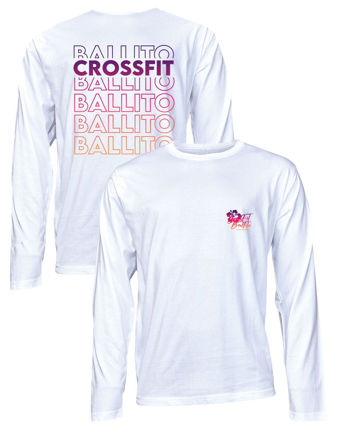 Universal Premium Long Sleeve Tee - Outlined - CrossFit Ballito - AMRAP INDUSTRIES