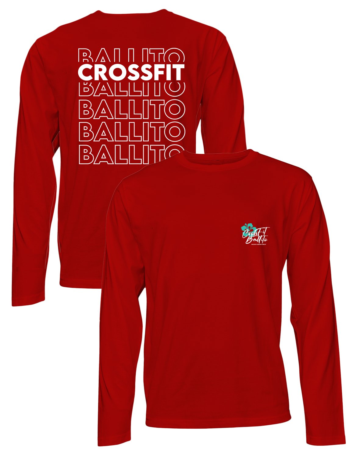 Universal Premium Long Sleeve Tee - Outlined - CrossFit Ballito - AMRAP INDUSTRIES