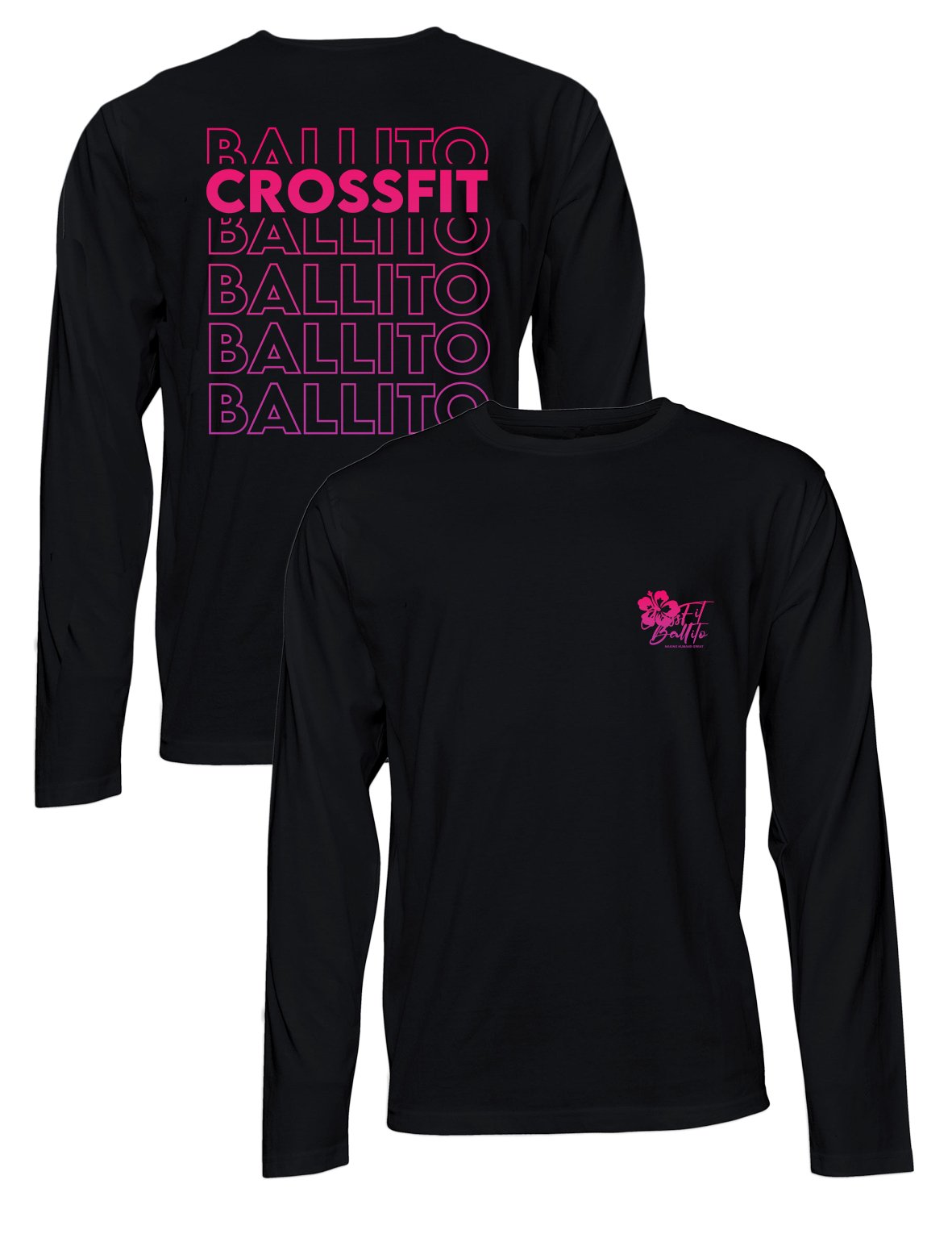 Universal Premium Long Sleeve Tee - Outlined - CrossFit Ballito - AMRAP INDUSTRIES