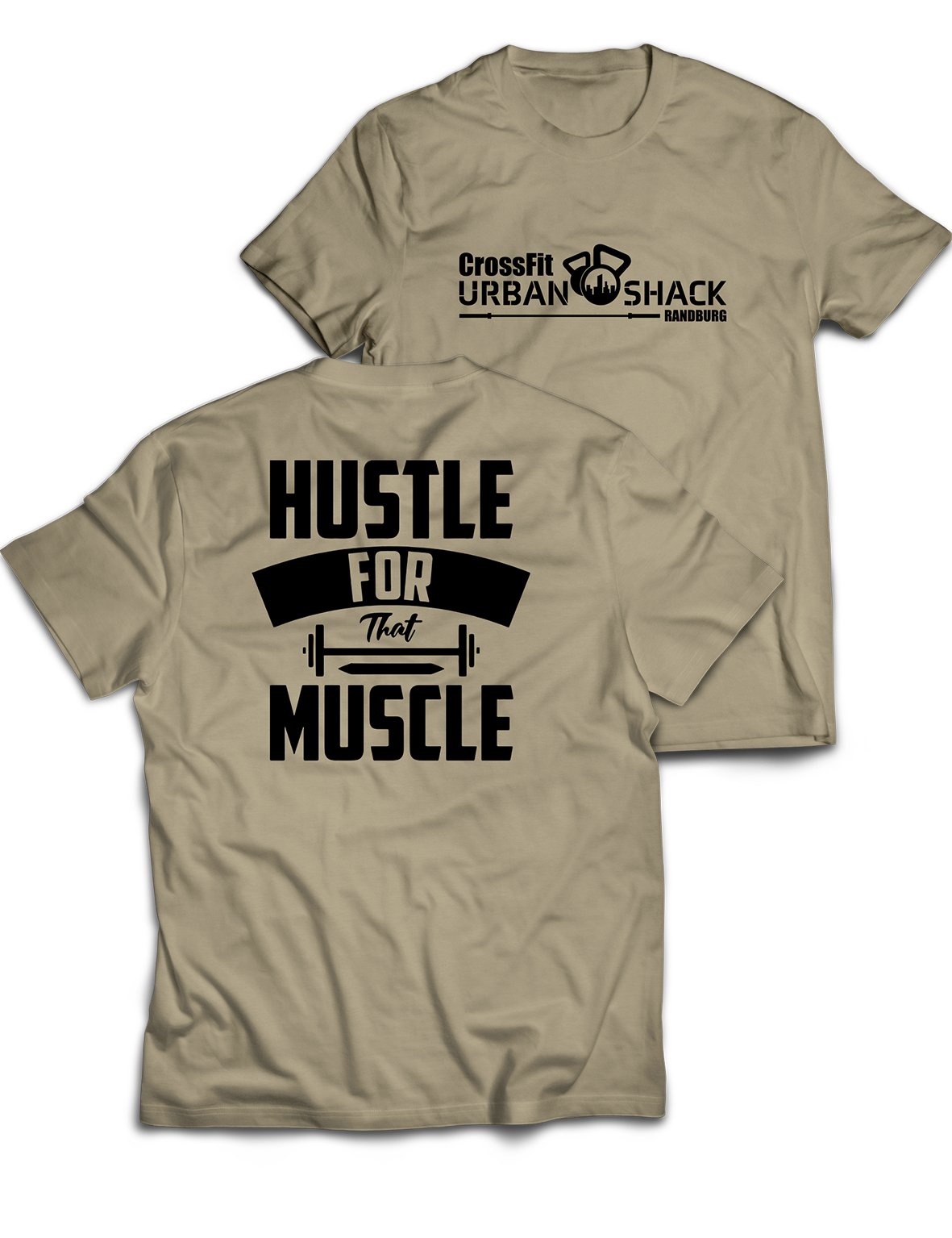 Universal Premium Tee - Hustle for that Muscle - Urban Shack - AMRAP INDUSTRIES