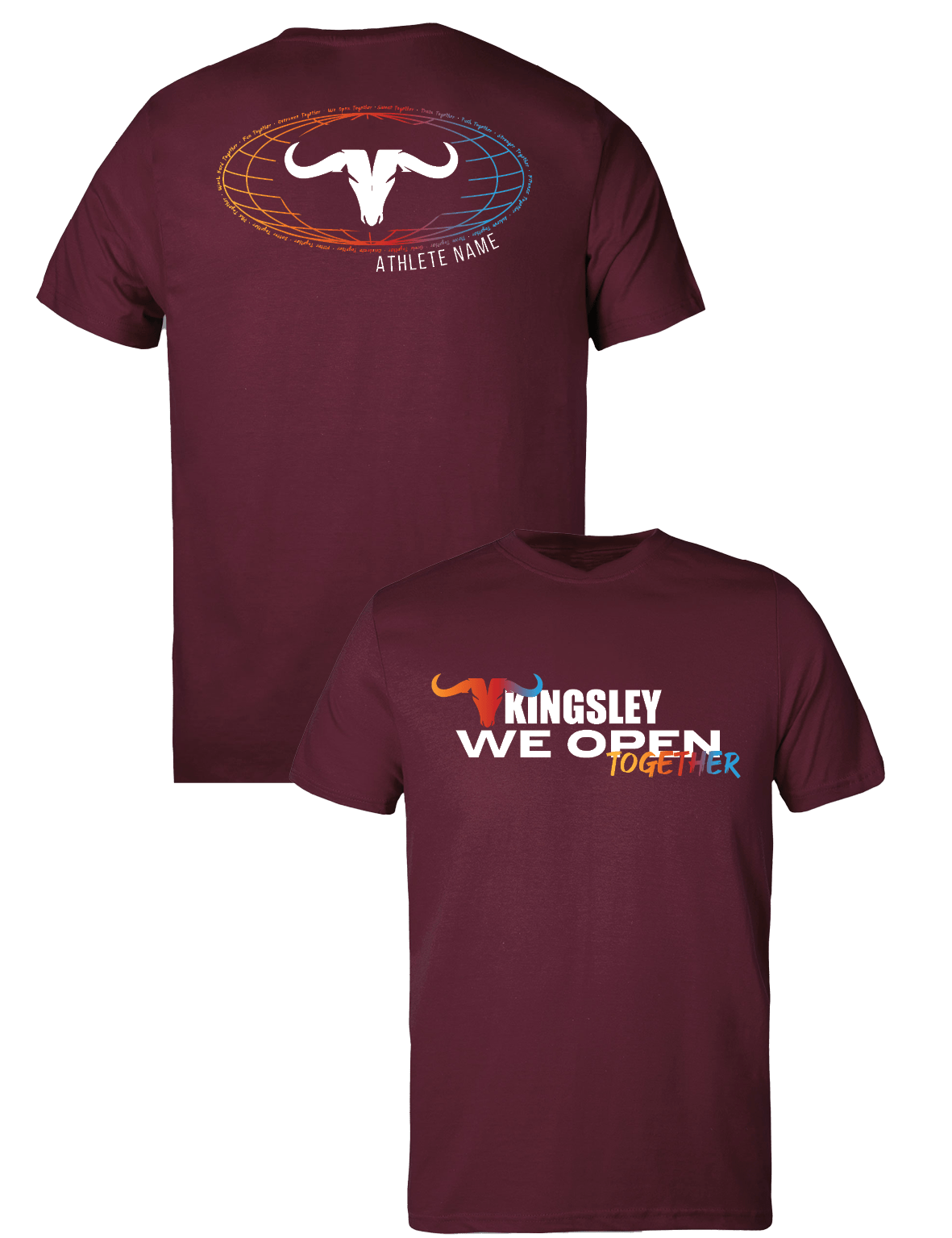 Universal Premium Tee - We open together 2025 - CrossFit Kingsley - AMRAP