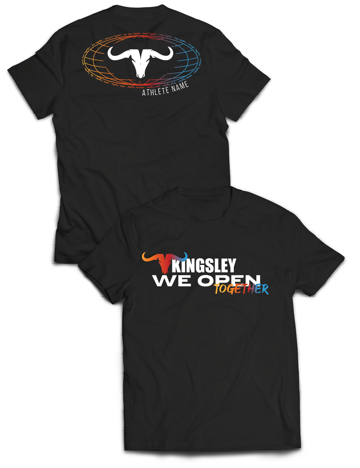 Universal Premium Tee - We open together 2025 - CrossFit Kingsley - AMRAP