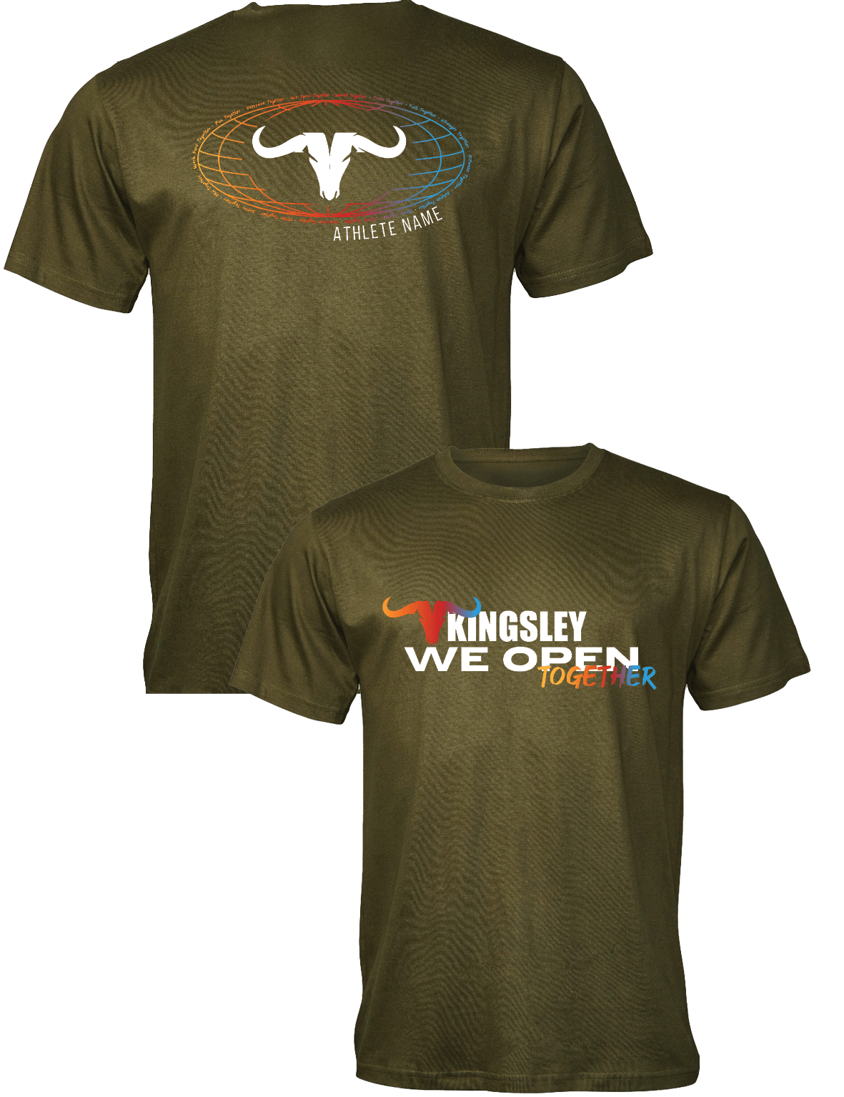 Universal Premium Tee - We open together 2025 - CrossFit Kingsley - AMRAP