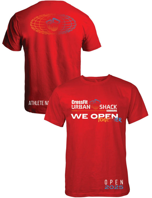 Universal Premium Tee - We Open Together - Open 2025 - Crossfit Urban Shack - AMRAP