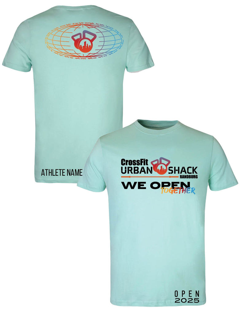 Universal Premium Tee - We Open Together - Open 2025 - Crossfit Urban Shack - AMRAP