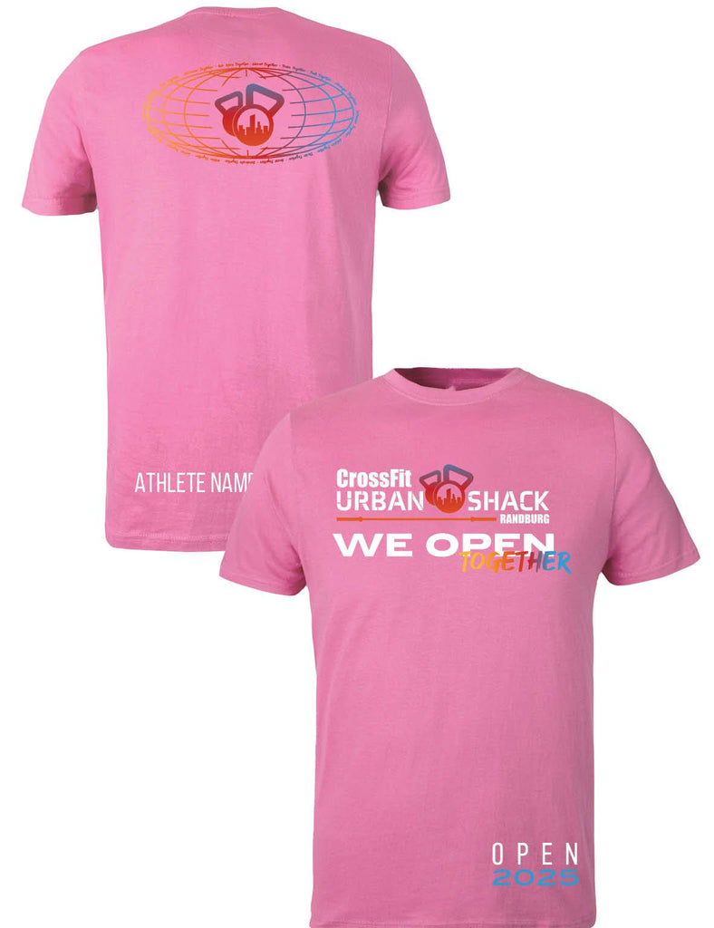 Universal Premium Tee - We Open Together - Open 2025 - Crossfit Urban Shack - AMRAP