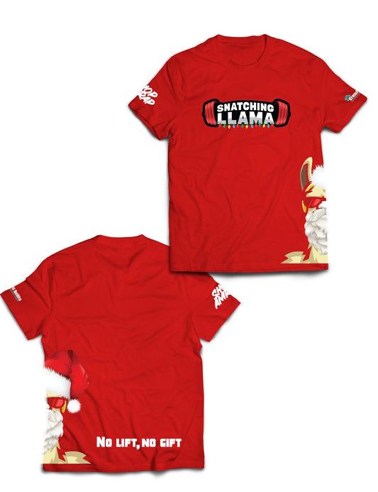 Universal Red Premium Tee - Snatching Santa - Snatching Llama - AMRAP INDUSTRIES