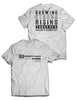 Universal White Premium Tee - Flagship - CrossFit Rising Oak - AMRAP INDUSTRIES