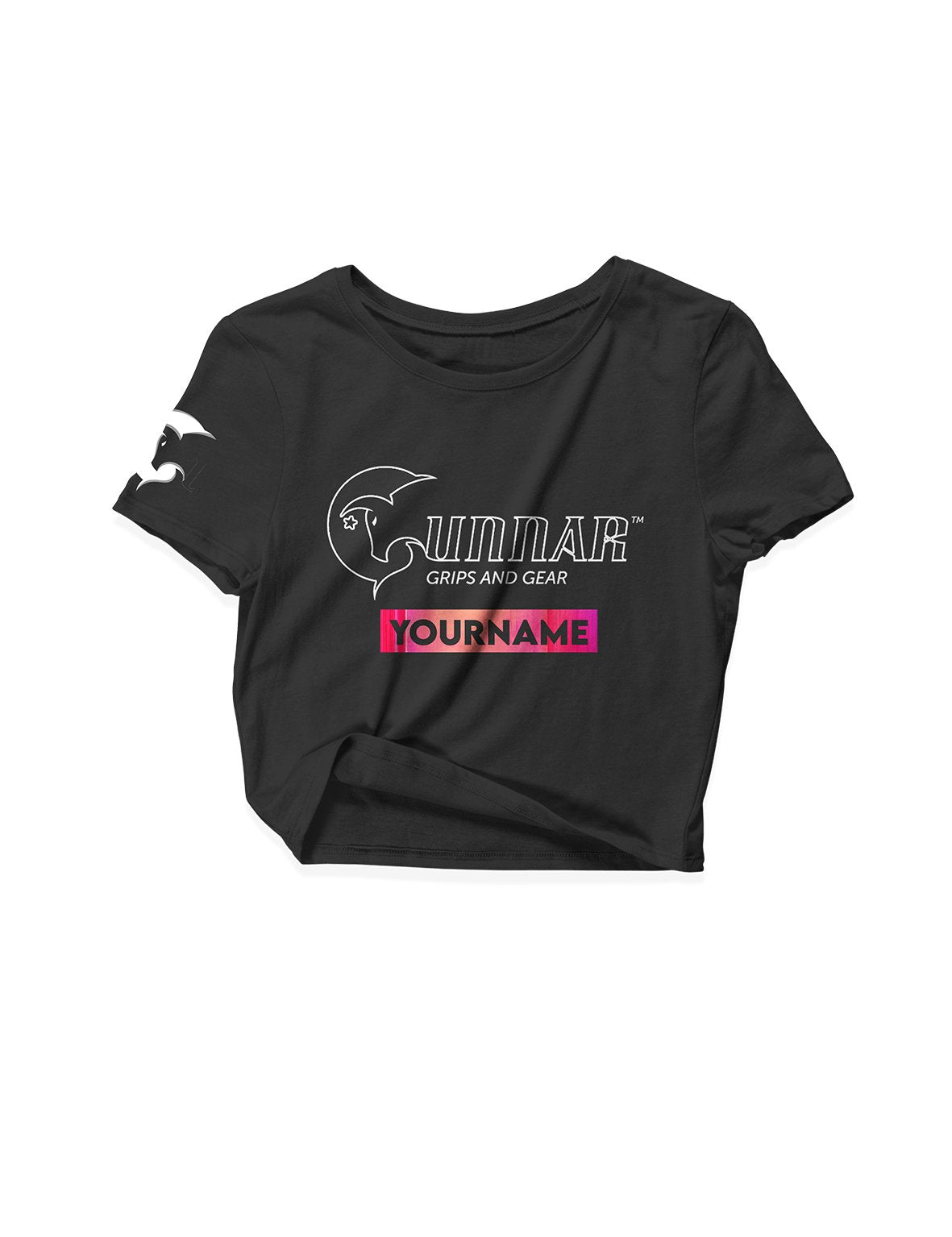 Ladies Black Crop Tops - Athlete 1 - Gunnar - AMRAP INDUSTRIES