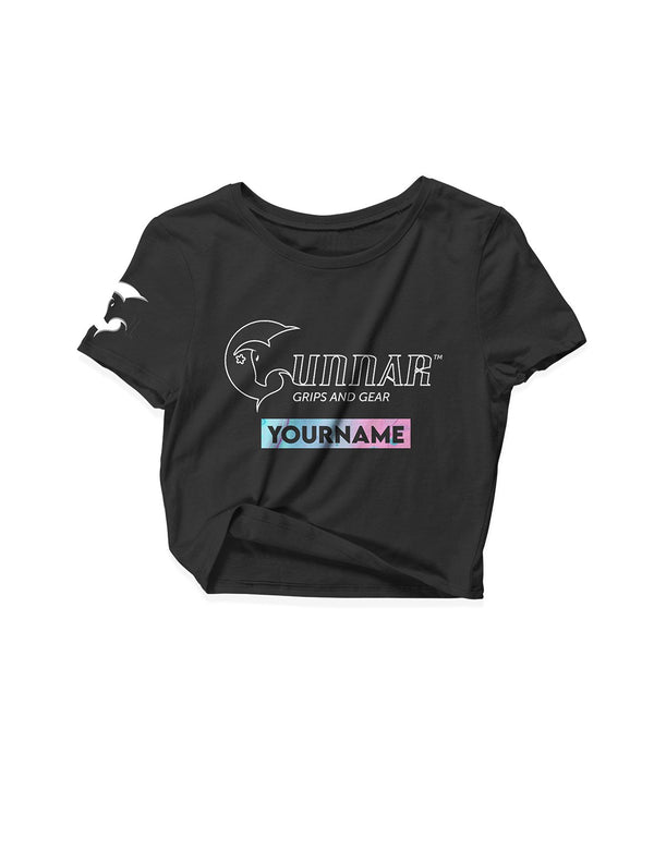 Ladies Black Crop Tops - Athlete 2 - Gunnar - AMRAP INDUSTRIES