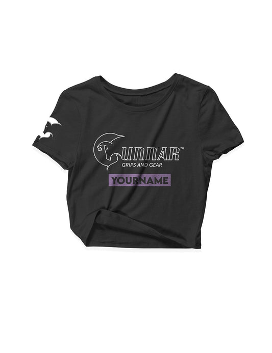 Ladies Black Crop Tops - Athlete 3 - Gunnar - AMRAP INDUSTRIES