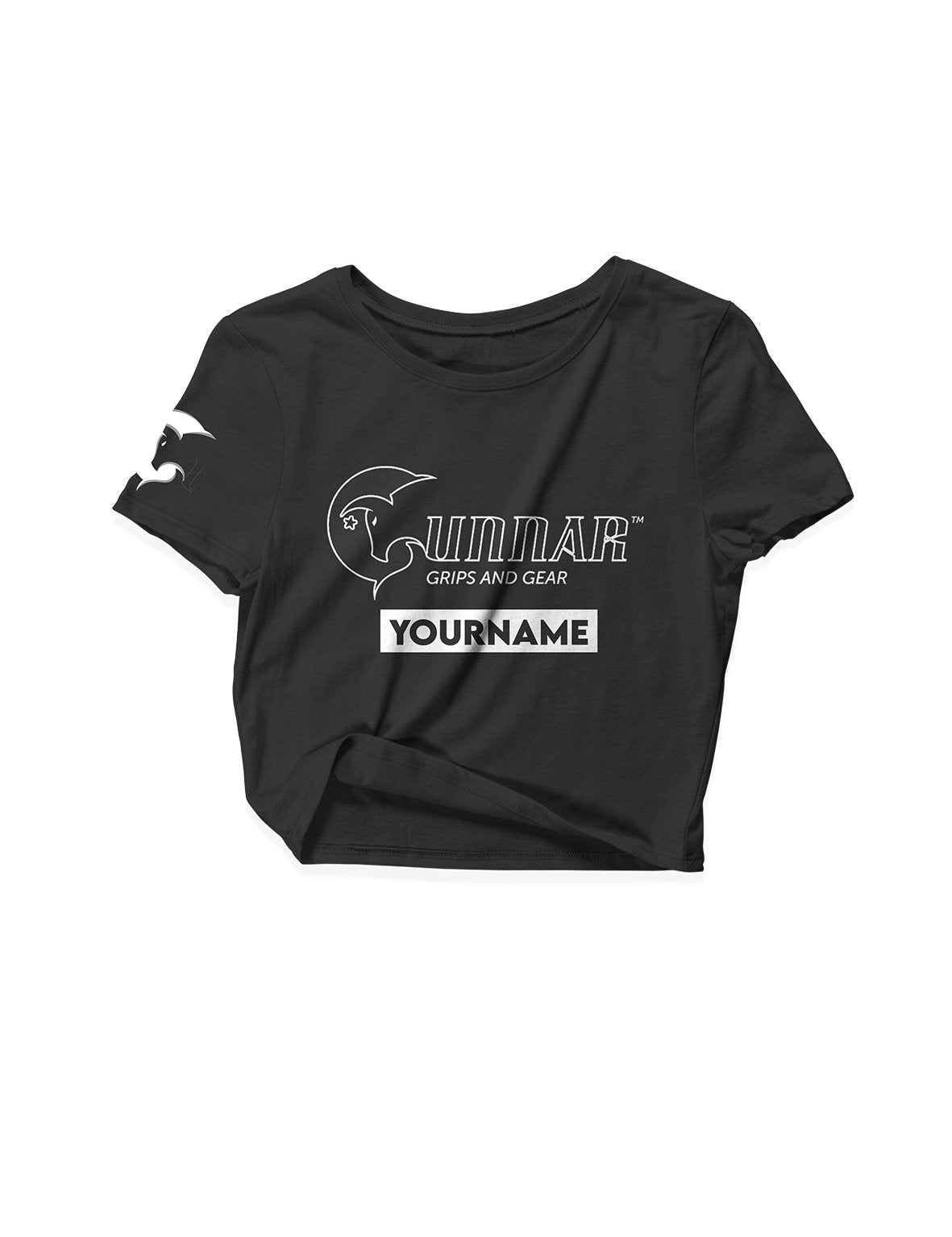 Ladies Black Crop Tops - Athlete 4 - Gunnar - AMRAP INDUSTRIES