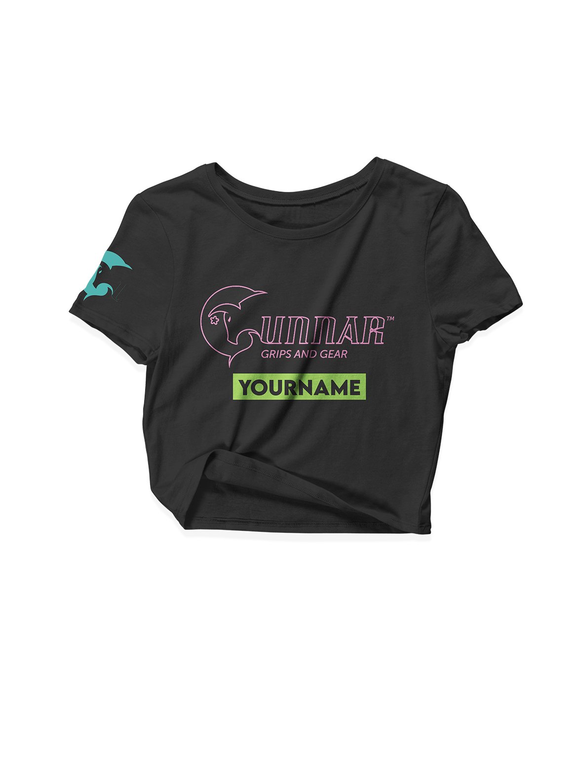 Ladies Black Crop Tops - Athlete 5 - Gunnar - AMRAP INDUSTRIES