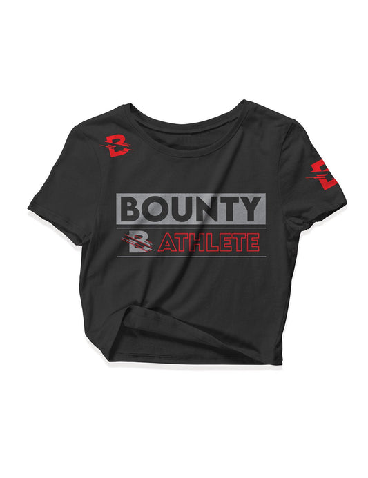 Ladies Black Crop Tops - Athlete - Bounty - AMRAP INDUSTRIES