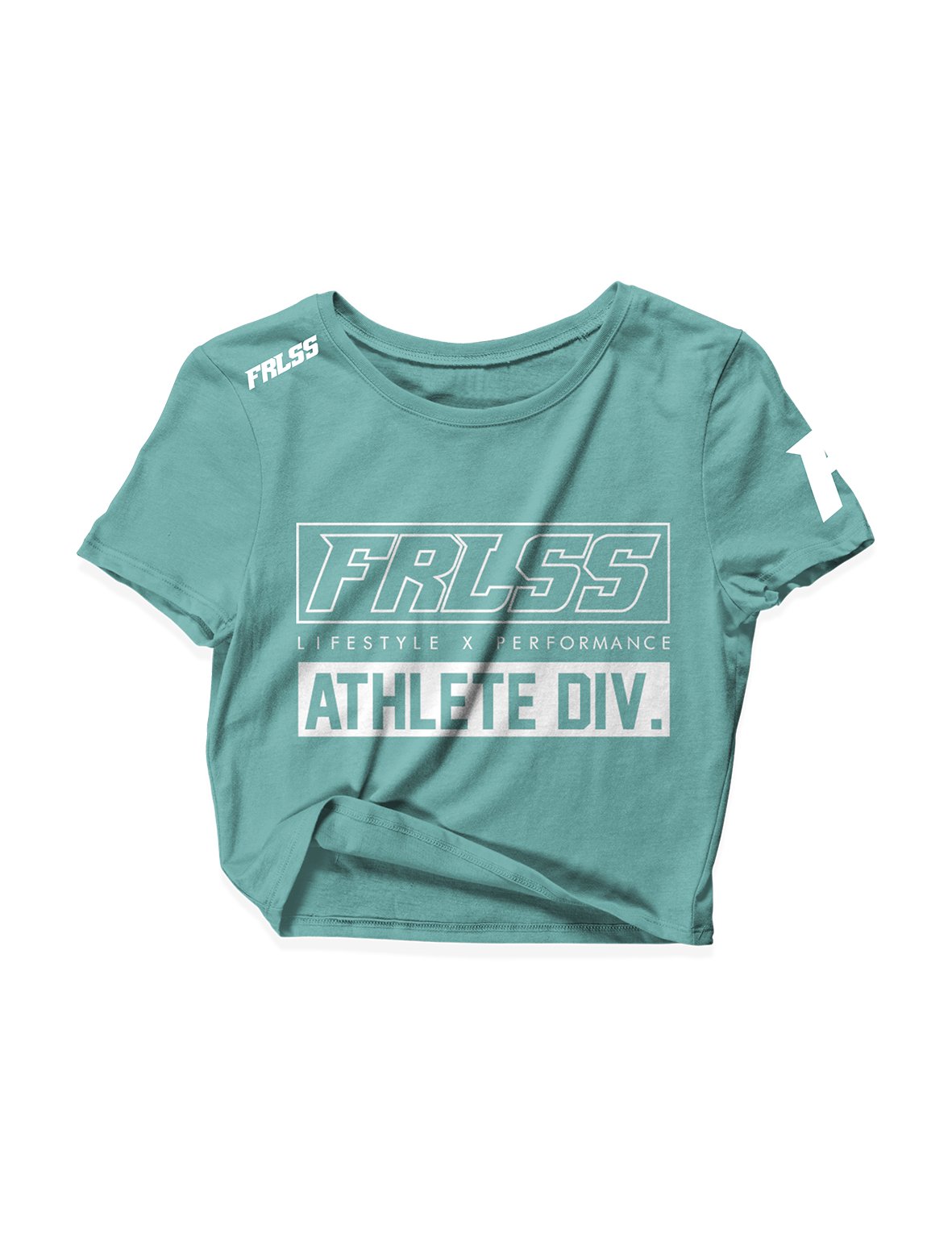 Ladies Black Crop Tops - Athlete Div - FRLSS - AMRAP INDUSTRIES