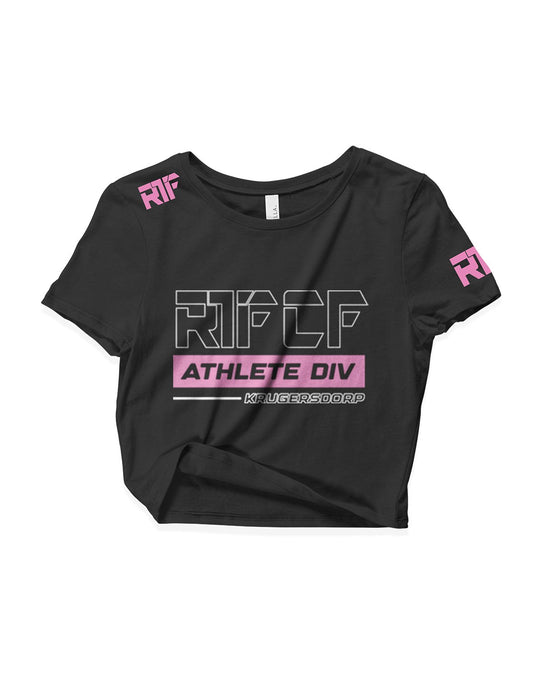 Ladies Black Crop Tops - Athlete - RTF CF - AMRAP INDUSTRIES