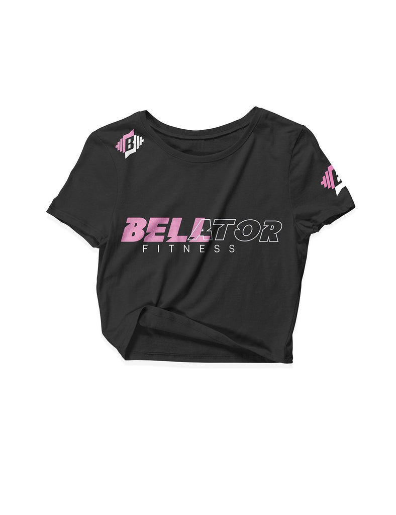 Ladies Black Crop Tops - Bellator Fitness - AMRAP INDUSTRIES