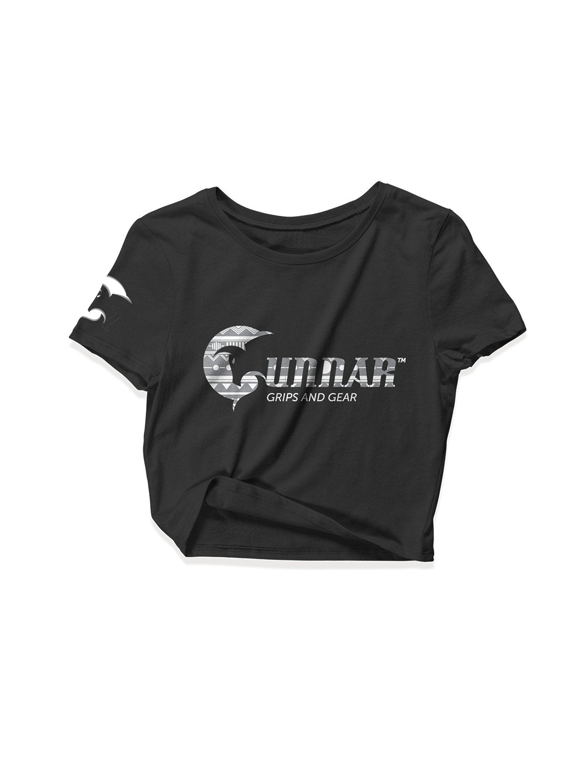 Ladies Black Crop Tops - Eagle - Gunnar - AMRAP INDUSTRIES