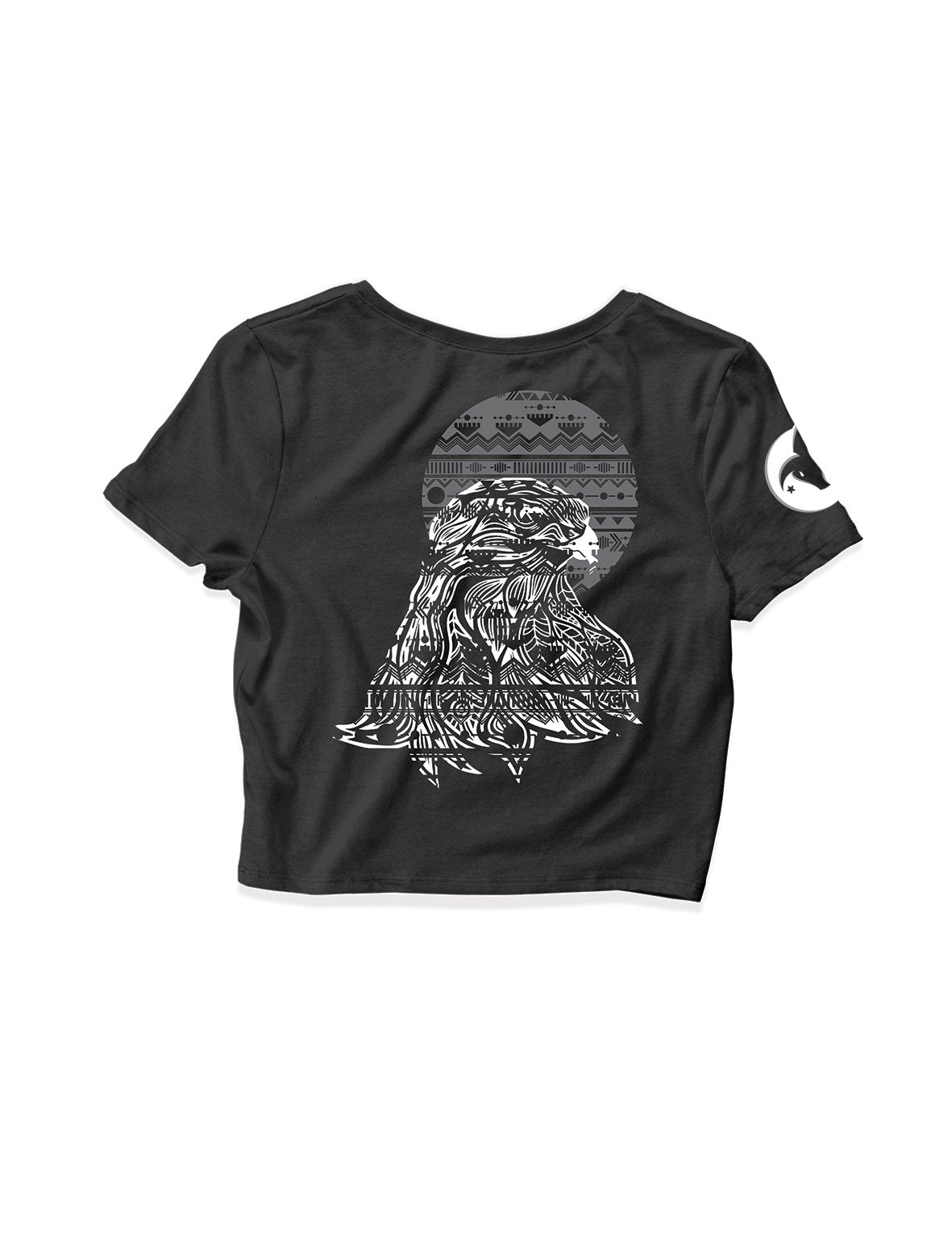 Ladies Black Crop Tops - Eagle - Gunnar - AMRAP INDUSTRIES