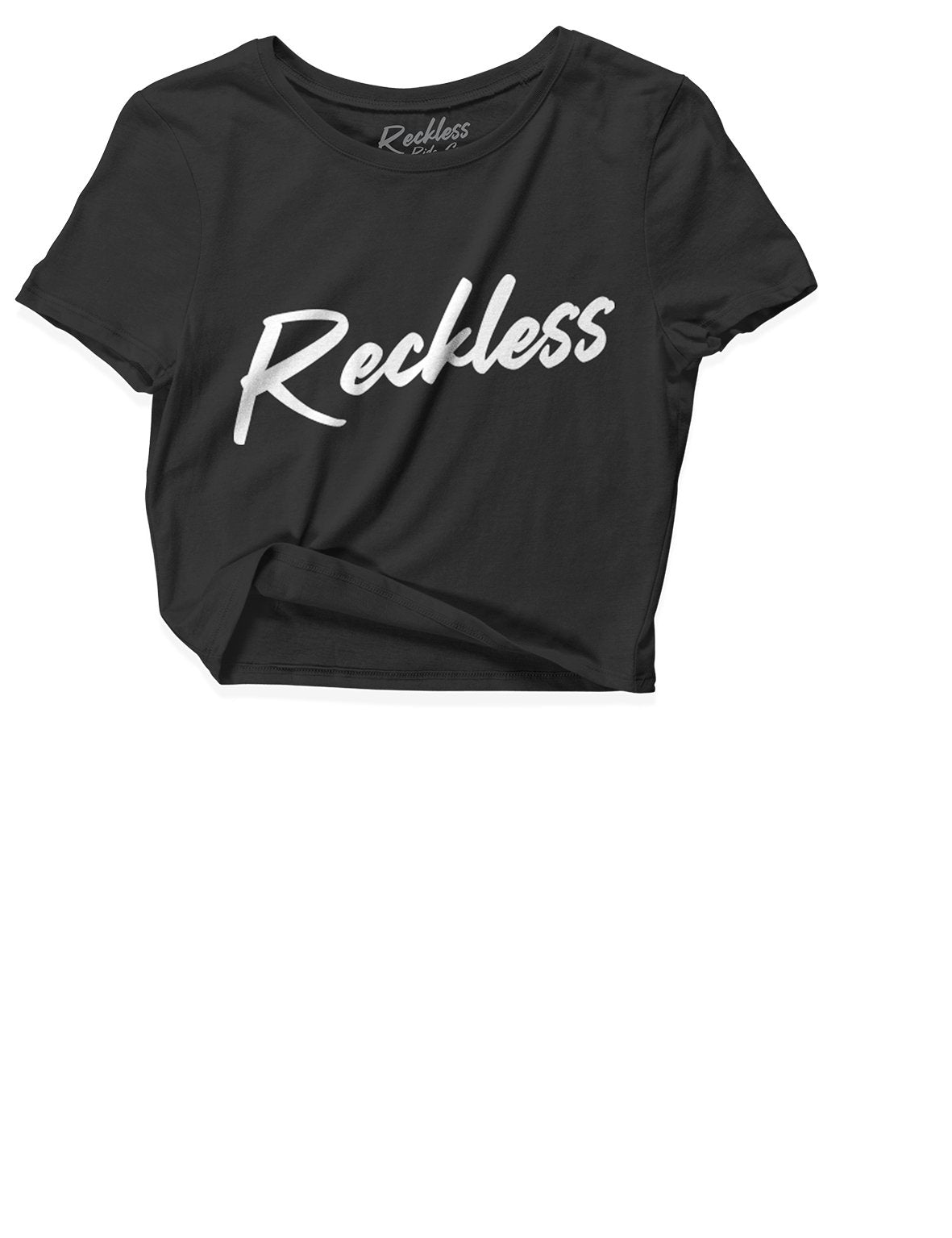 Ladies Black Crop Tops - Flagship - Reckless Ride Co - AMRAP INDUSTRIES