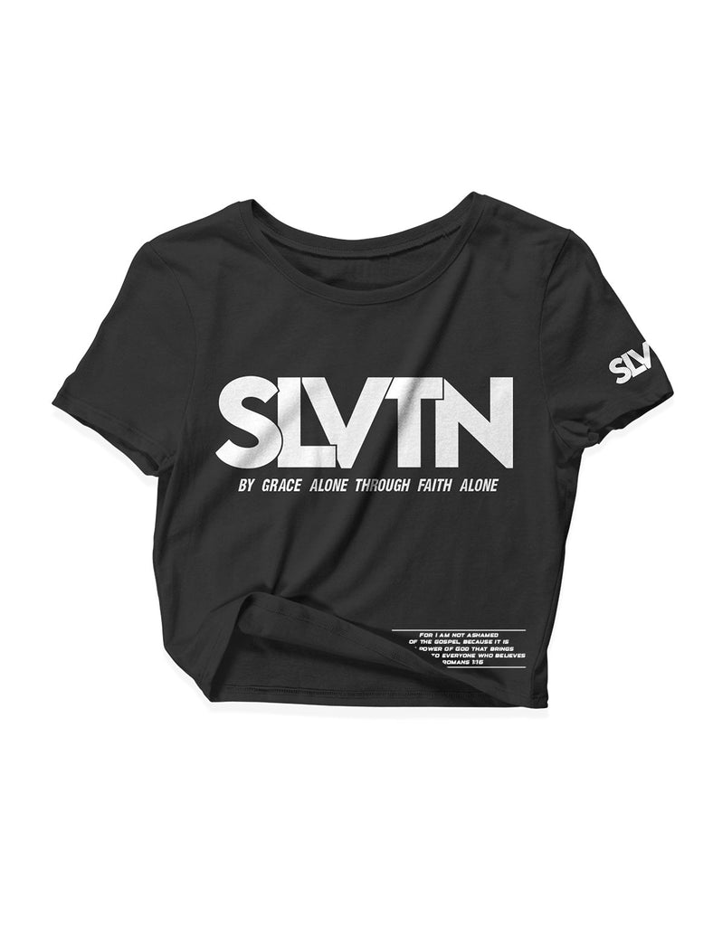 Ladies Black Crop Tops - Flagship - SLVTN - AMRAP INDUSTRIES