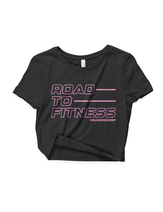 Ladies Black Crop Tops - Road to Fitness - RTF CF - AMRAP INDUSTRIES