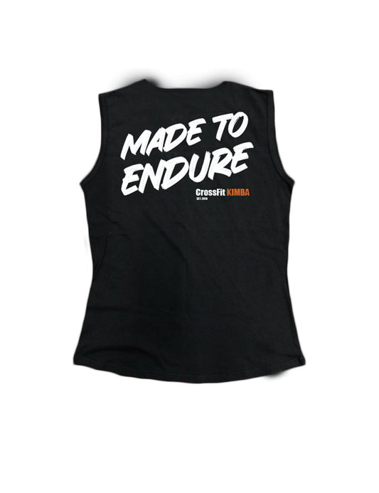 Ladies Black Everyday Tank Tops - Made to Endure - CrossFit Kimba - AMRAP INDUSTRIES