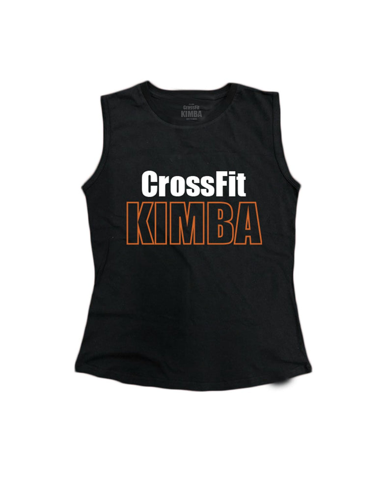 Ladies Black Everyday Tank Tops - Outline - CrossFit Kimba - AMRAP INDUSTRIES