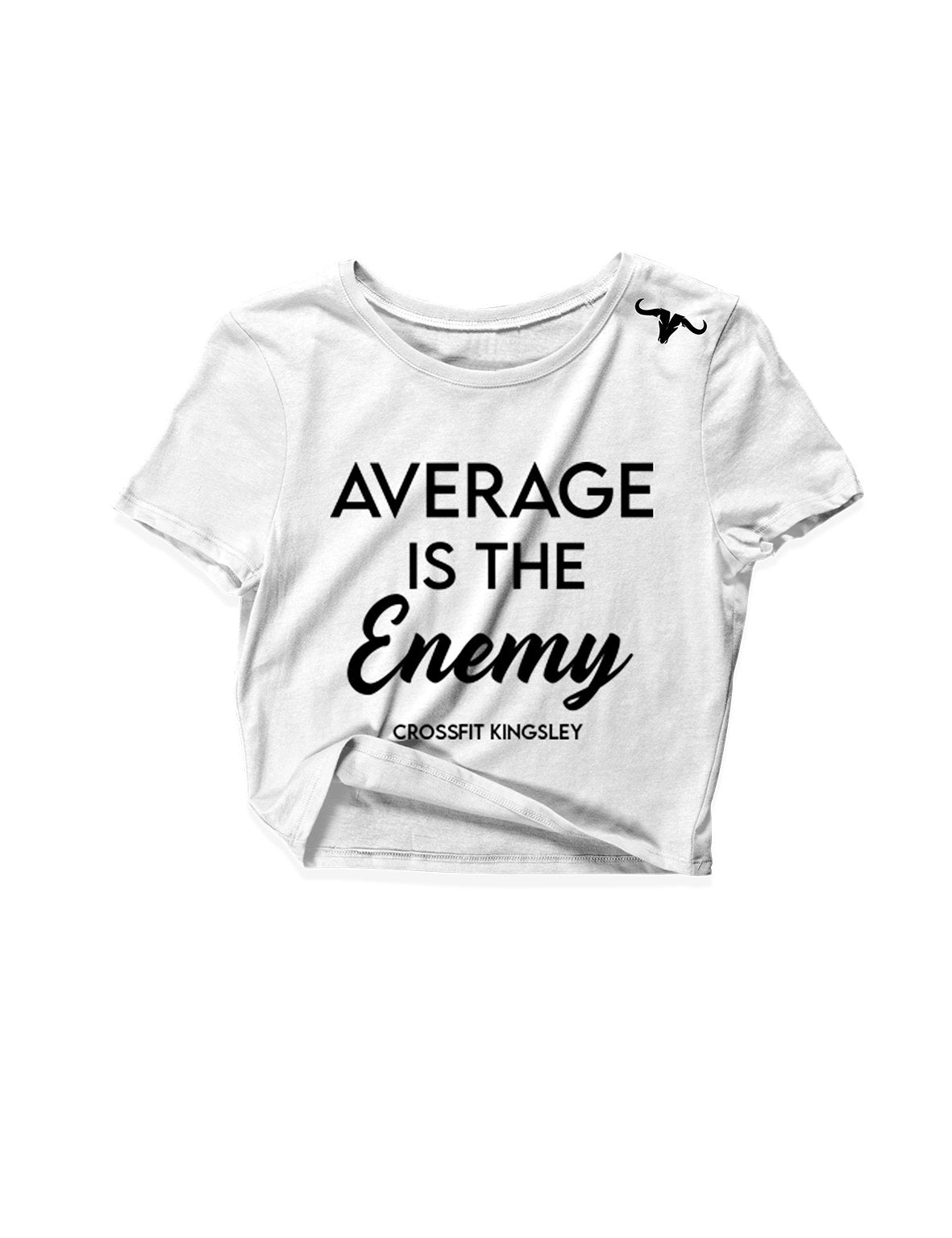 Ladies Crop Tops - Average is the Enemy - Kingsley - AMRAP INDUSTRIES